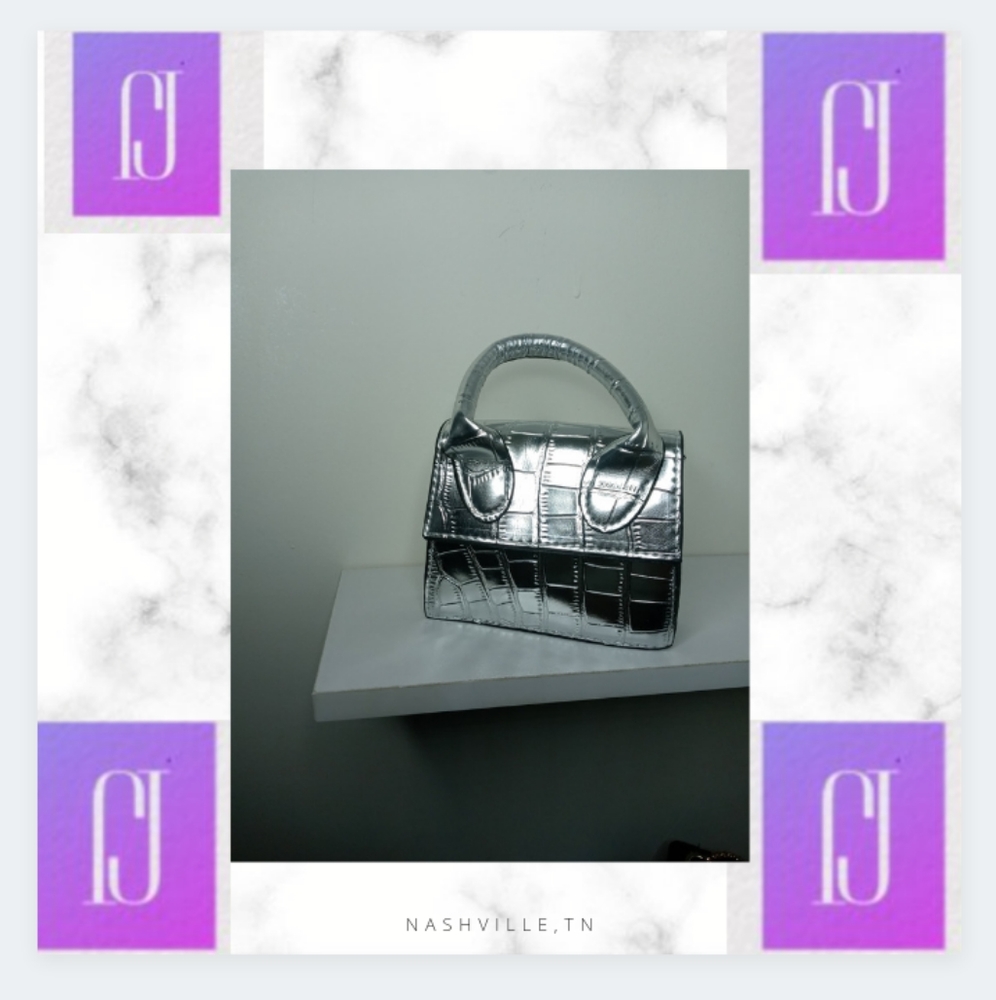New street Mini Alligator print Handbag
